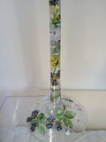 white and green large martini glasses