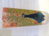 peacock floor vase