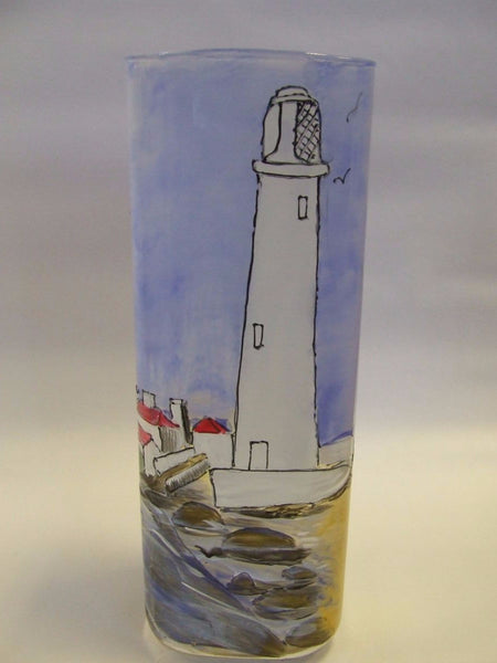 coastal floor vase