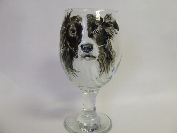 border collie glass