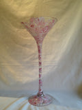 white and green large martini glasses