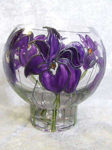 iris candle holder