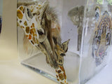 Wild Animal Cube hurricane lamp