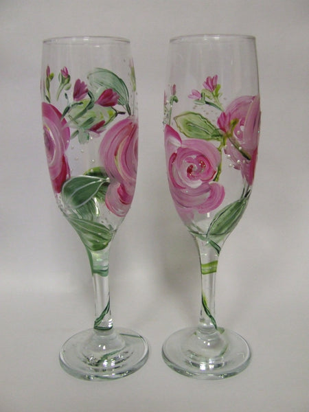 pink rose flutes
