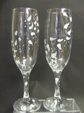 confetti wedding glasses